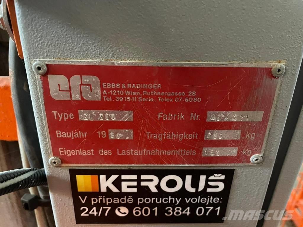 Ebbs & Radinger ZL200 Montacargas de obra
