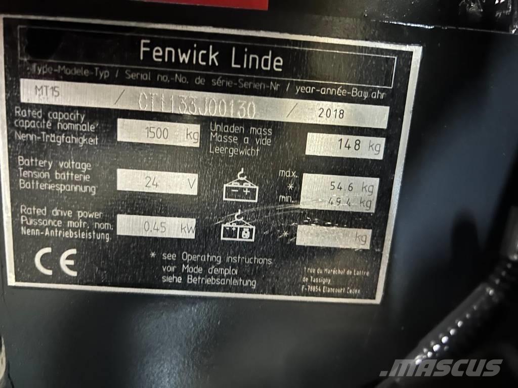 Linde MT 15 Transpaletas Electricas