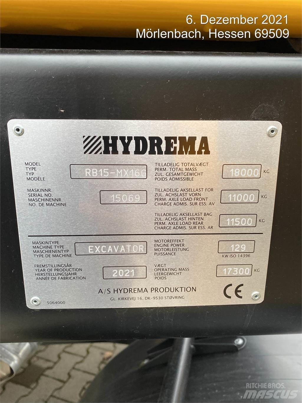Hydrema MX16G Excavadoras de ruedas