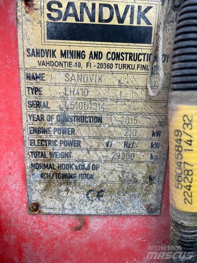 Sandvik LH 410 Cargadoras subterráneas