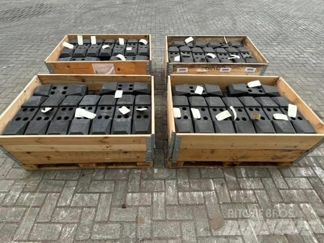  Rubber Pads Cadenas, orugas y chasis