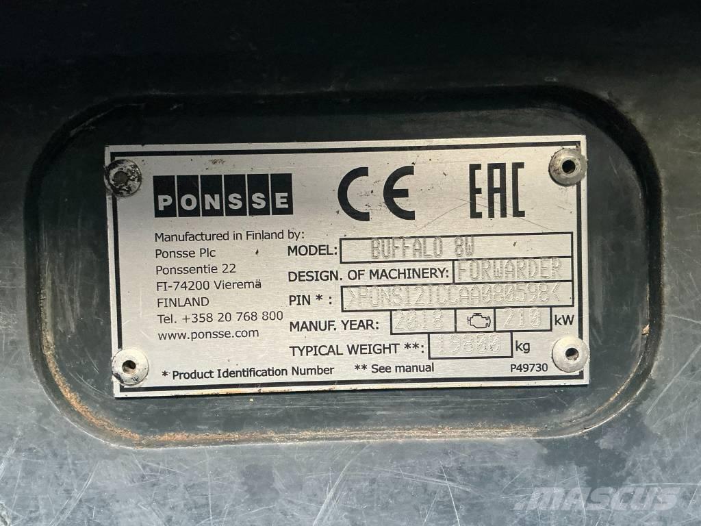 Ponsse Buffalo 8W Autocargadoras