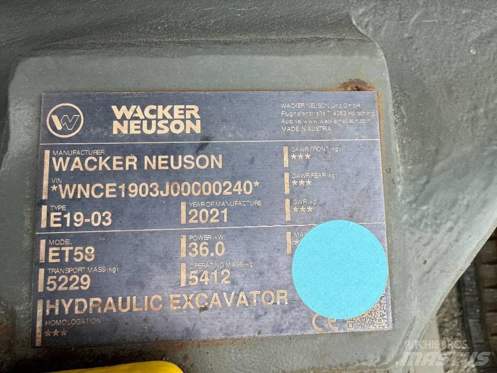 Wacker Neuson ET58 Excavadoras de cadenas