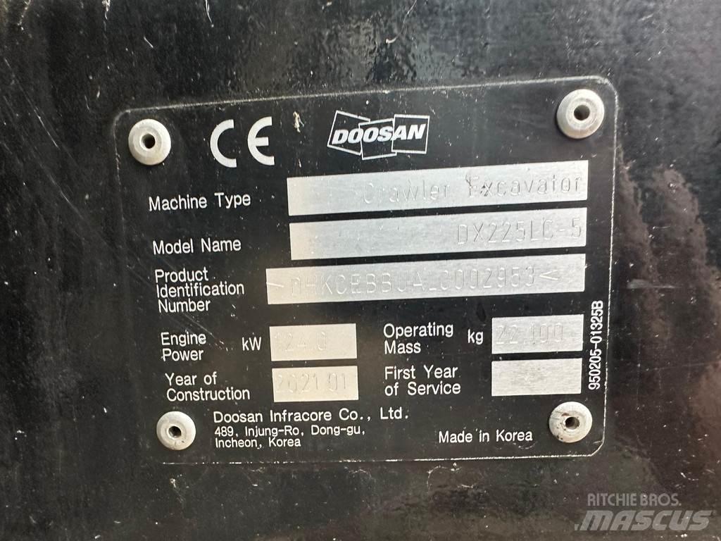 Doosan DX225LC-5 Excavadoras de cadenas