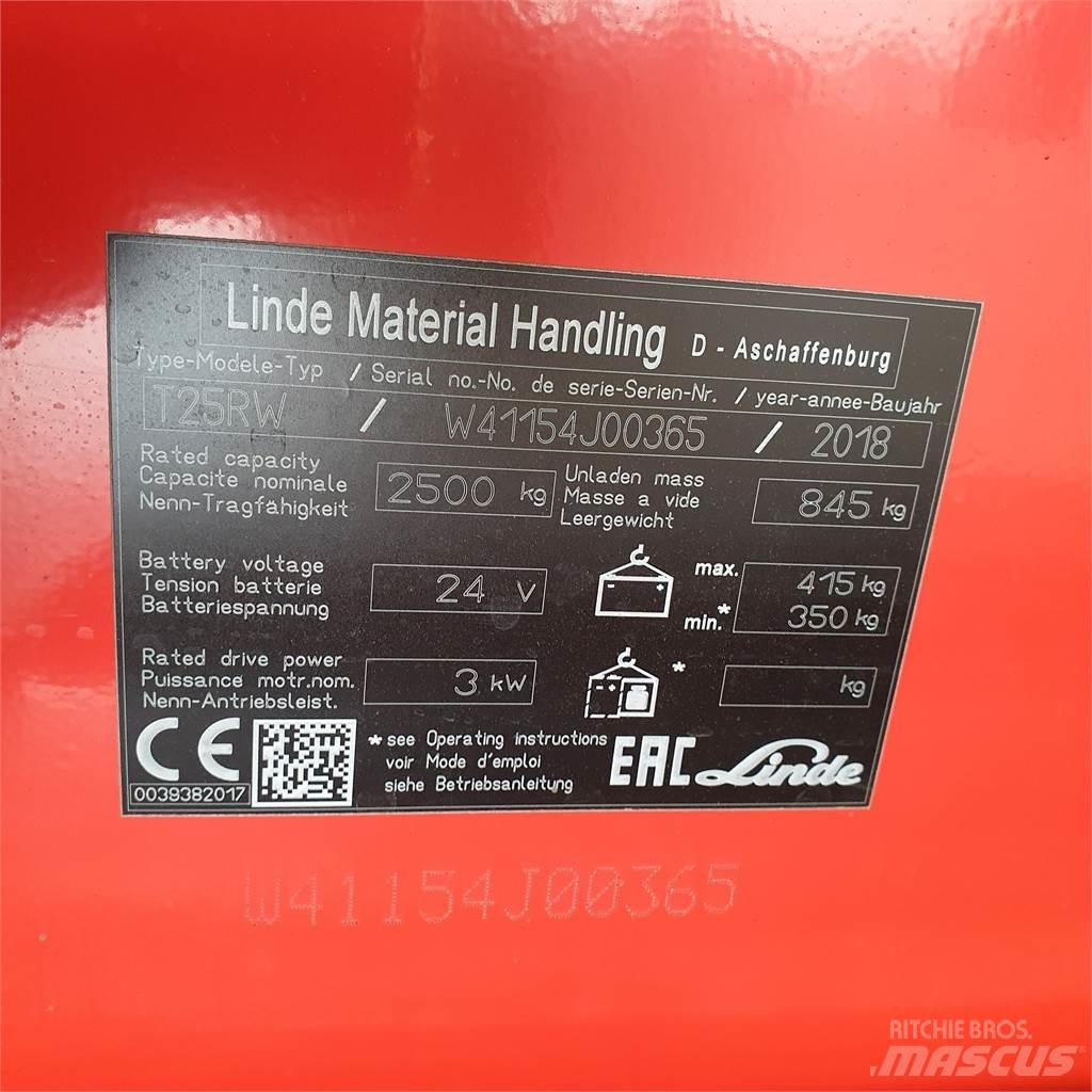 Linde T25RW-lang Transpaletas Electricas
