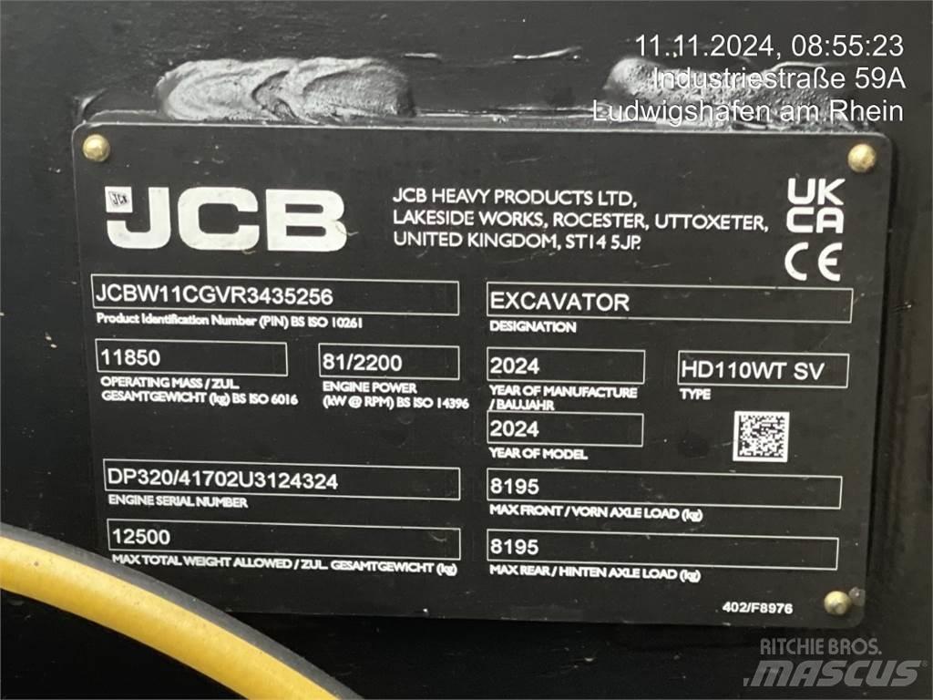 JCB HydraDig 110W Excavadoras de ruedas