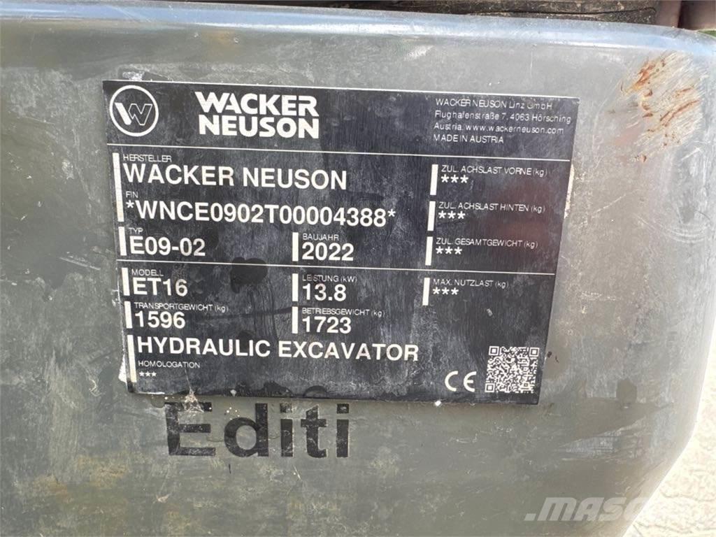Wacker Neuson ET16 Excavadoras de cadenas