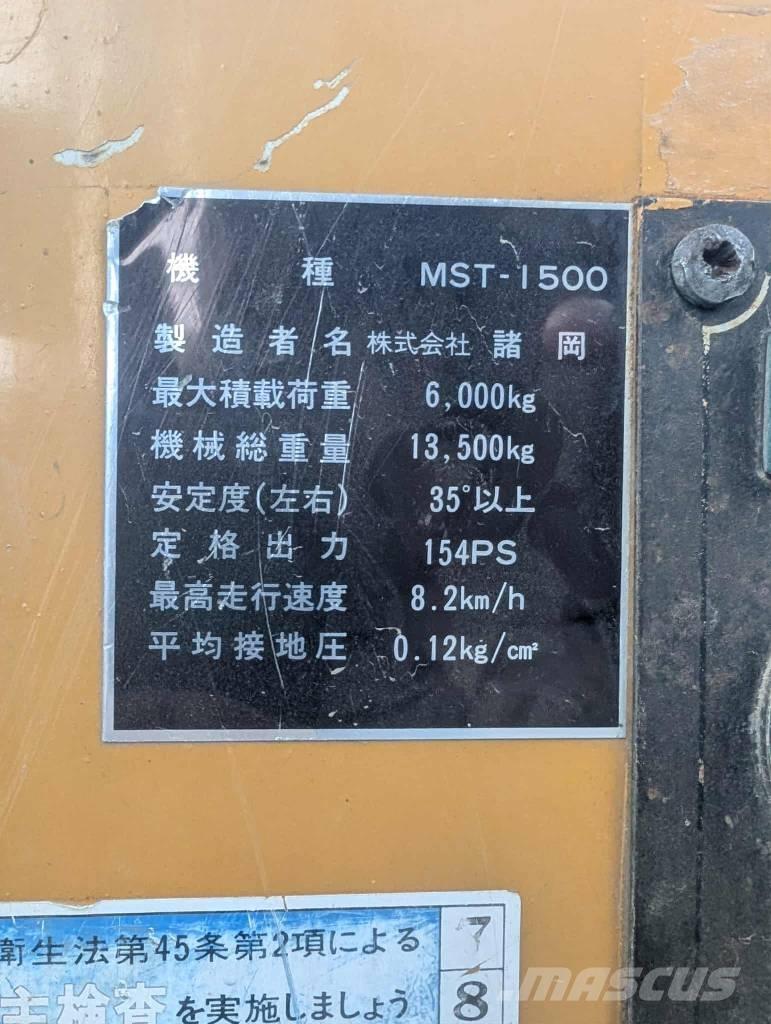 Morooka MST 1500 Dúmpers sobre orugas