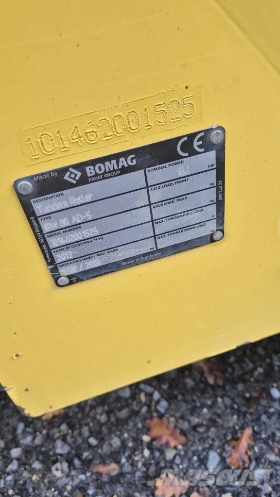 Bomag BW 80 AD-5 Rodillos de doble tambor