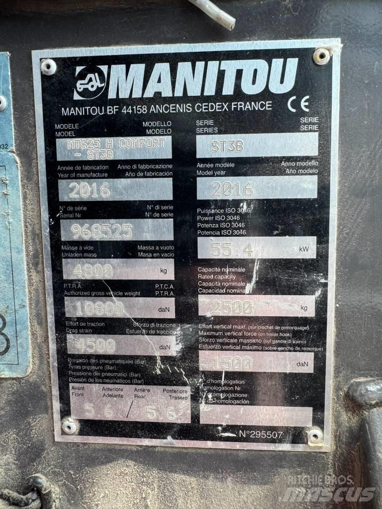 Manitou MT 625 H Carretillas telescópicas