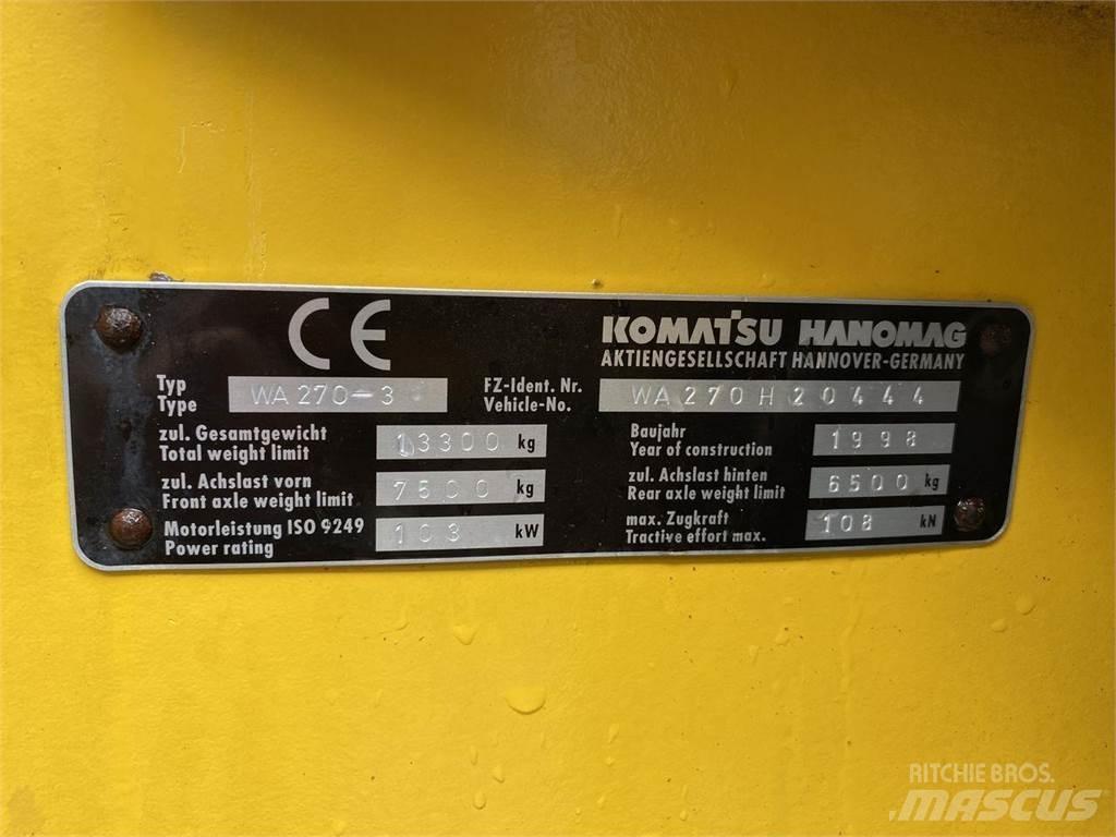 Komatsu WA270-3 Cargadoras sobre ruedas