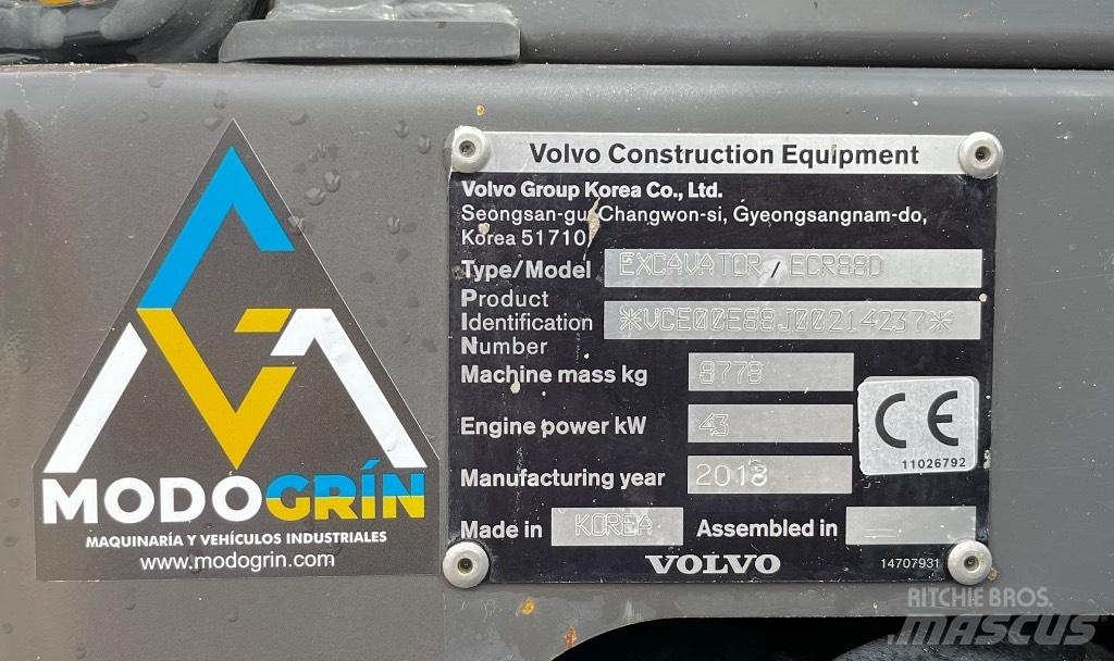 Volvo ECR 88 Mini excavadoras < 7t