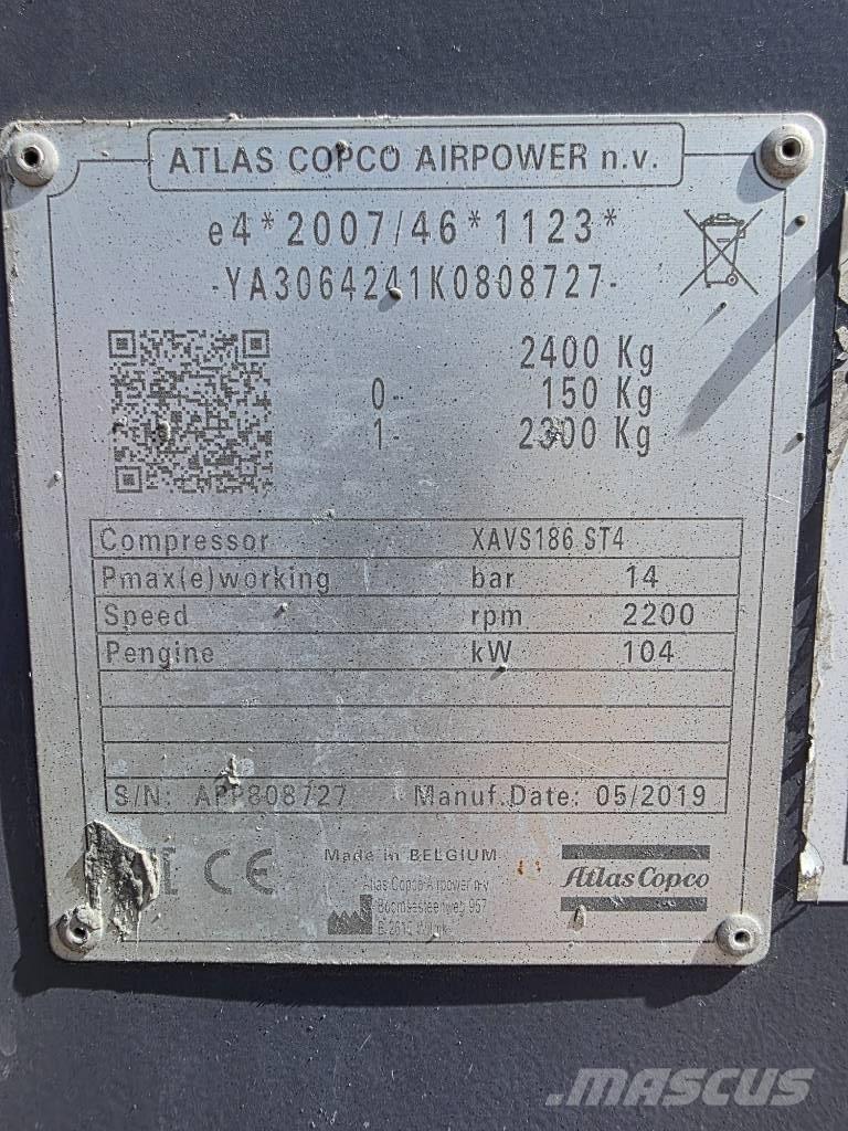 Atlas Copca XAVS186 Impulsores de aire