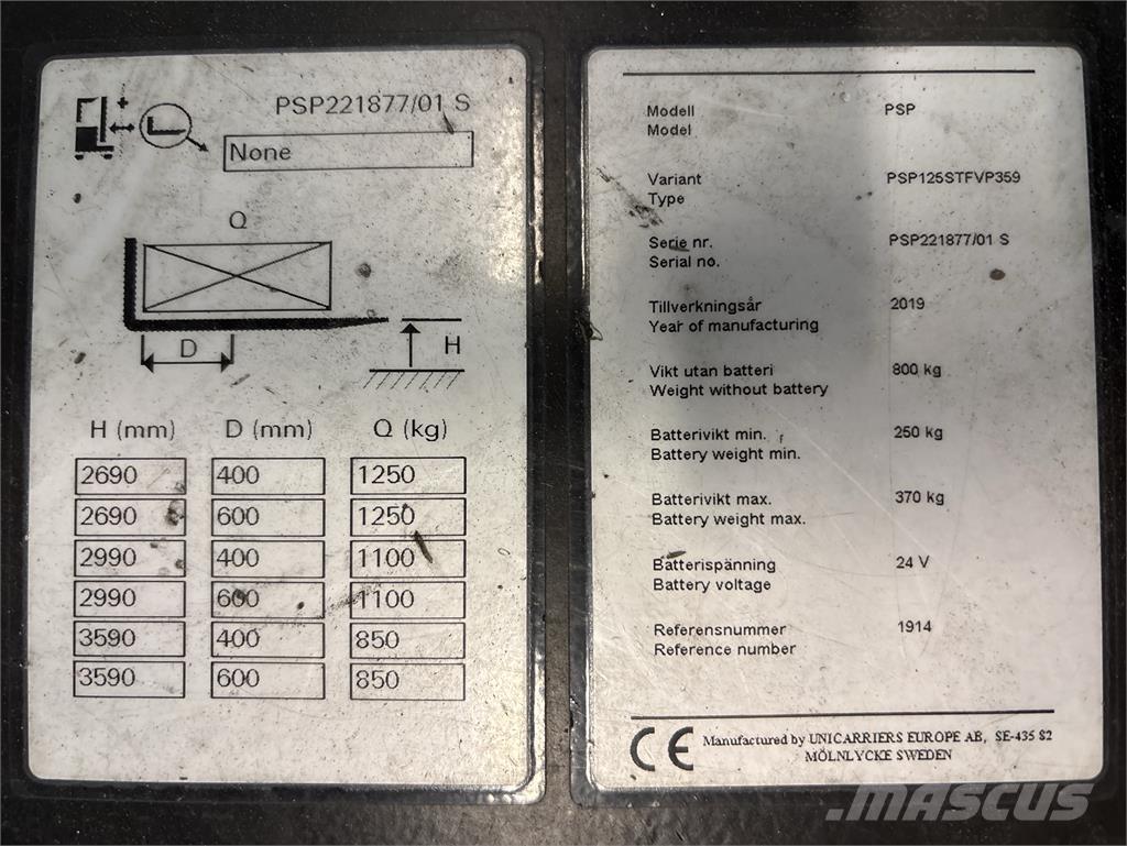 Atlet PSP125 Apiladores eléctricos autopropulsados