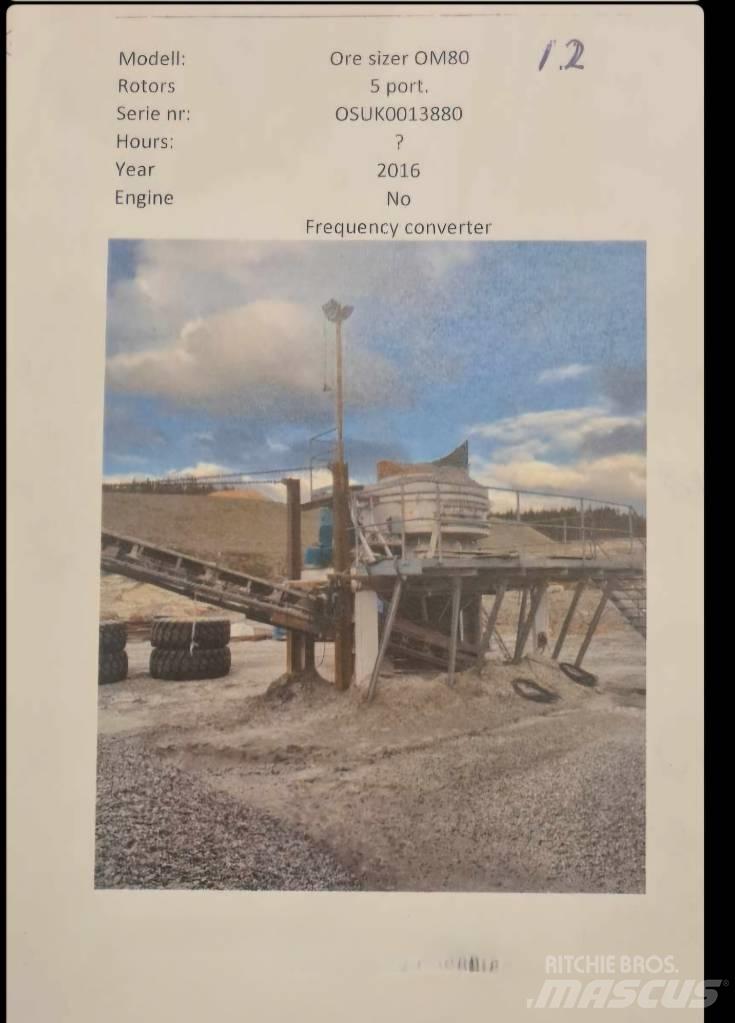  Ore sizer Om 80 Trituradoras