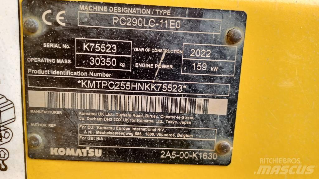 Komatsu PC 290 LC-11 Excavadoras de cadenas