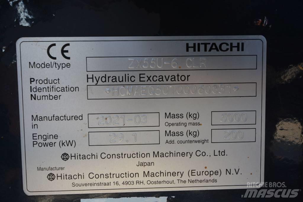 Hitachi ZX 55 U-6 Mini excavadoras < 7t