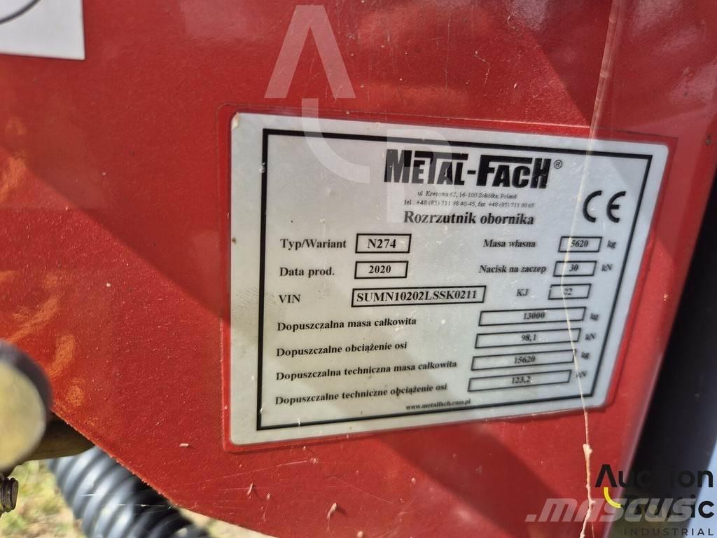 Metal-Fach N274 Remolques esparcidores de estiércol