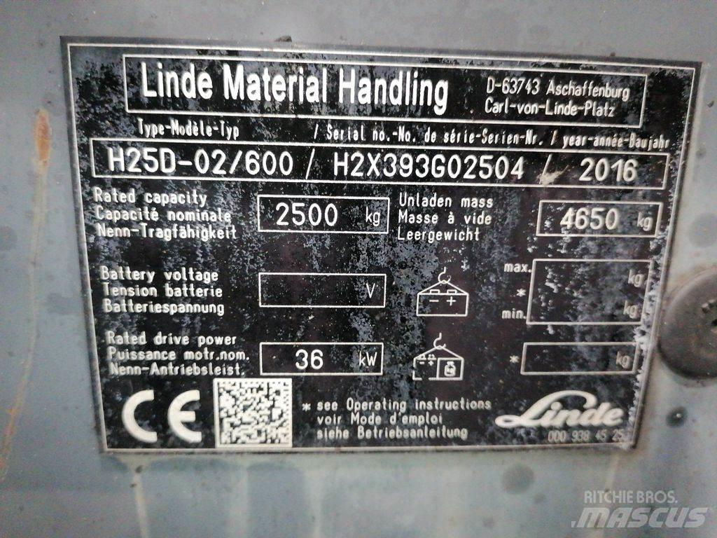 Linde H25D-02/600 Carretillas LPG