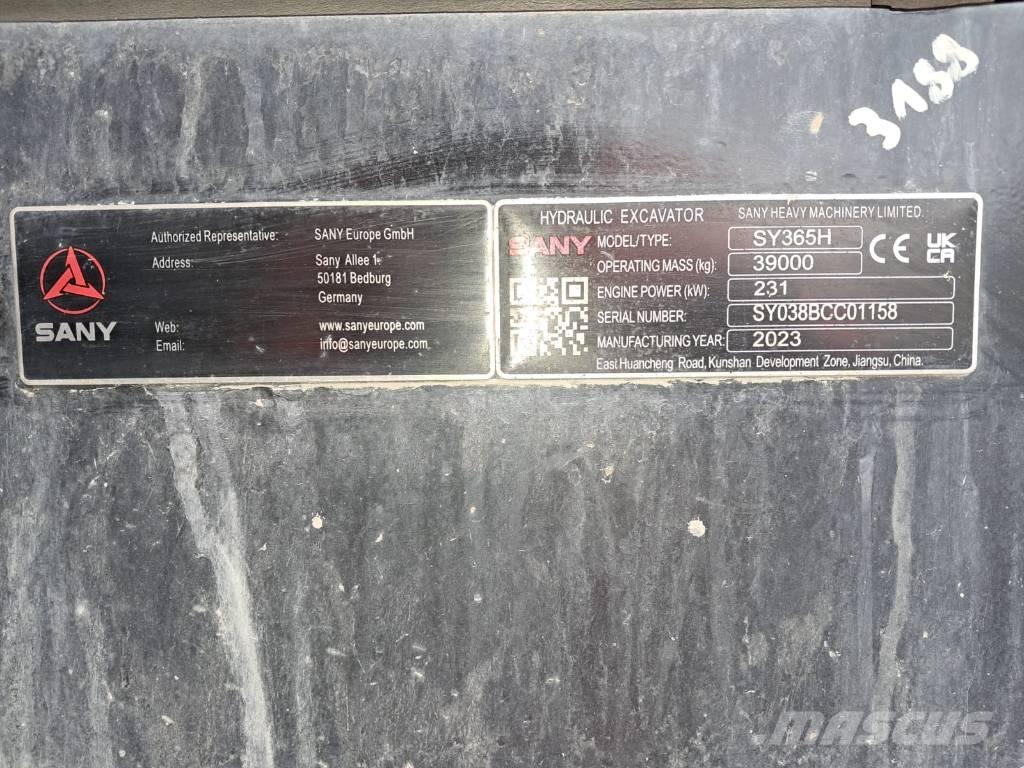 Sany SY 365 H Excavadoras de cadenas