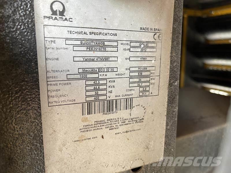 Pramac GSW 45 Generadores diesel