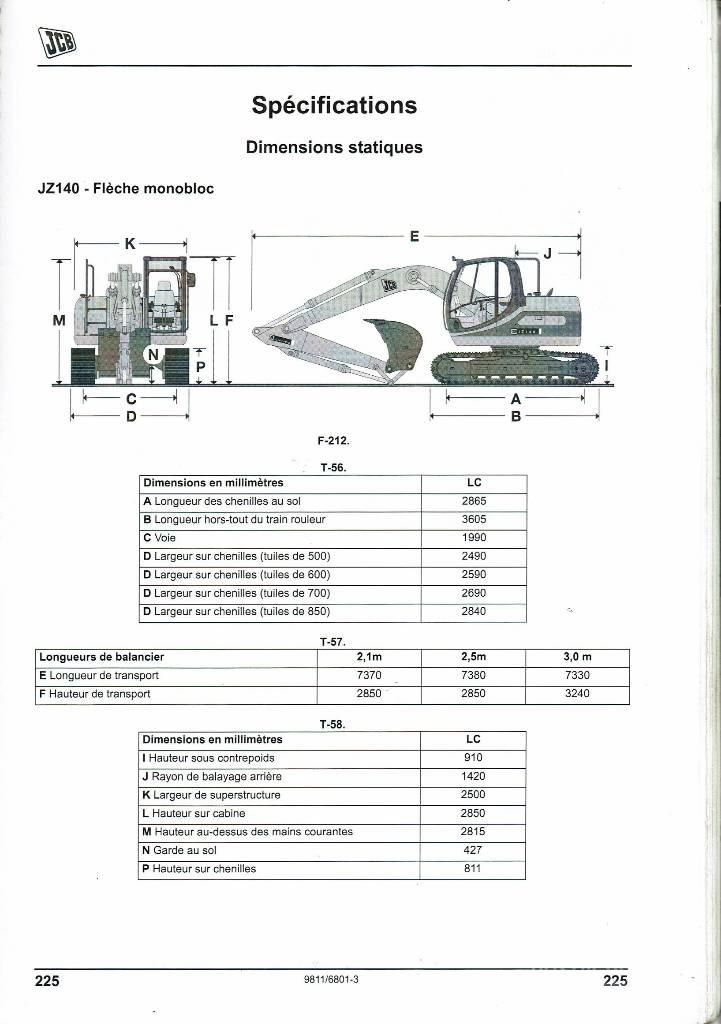 JCB JZ 140 D Excavadoras de cadenas