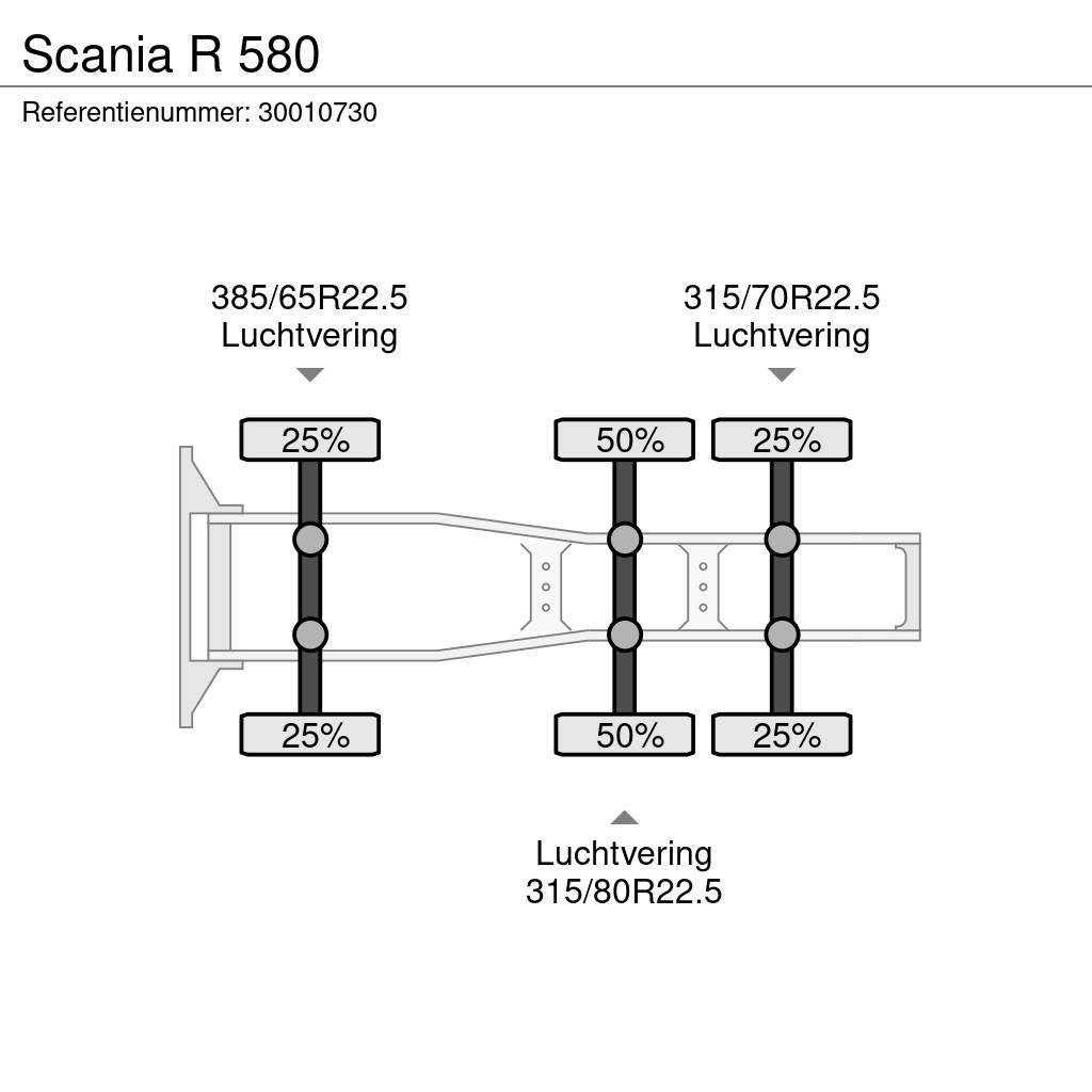 Scania R 580 Cabezas tractoras