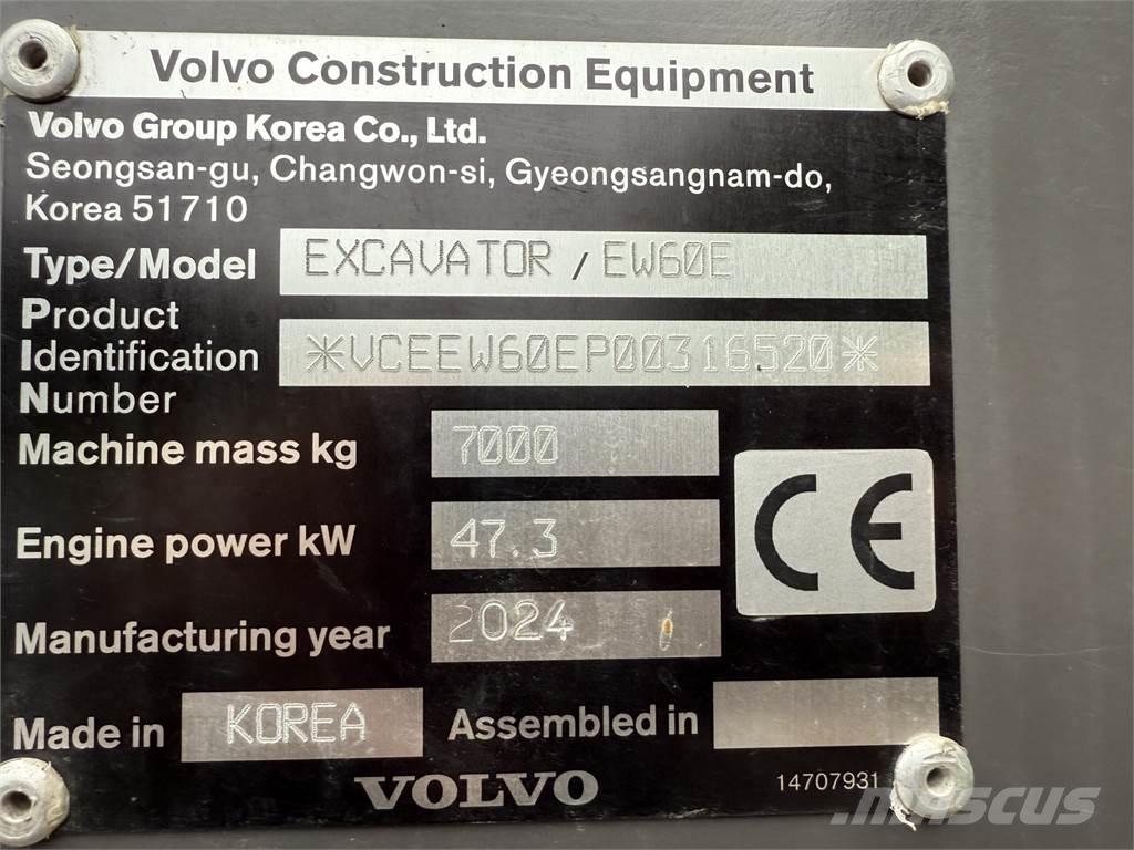 Volvo EW60 E Excavadoras de ruedas