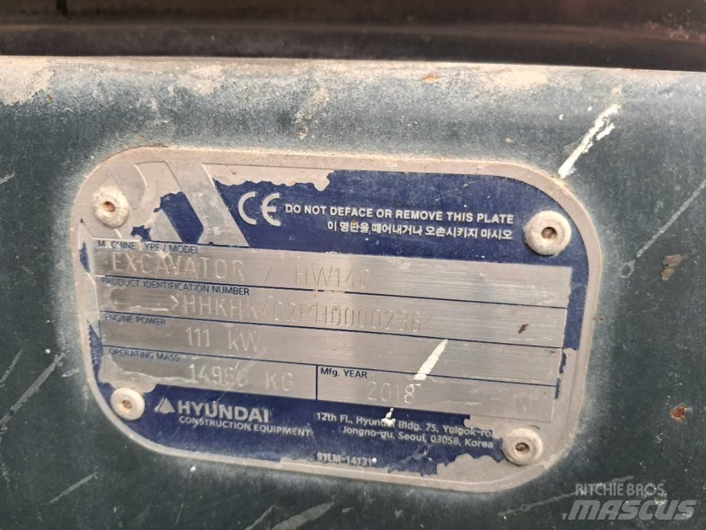 Hyundai HW140 Excavadoras de ruedas