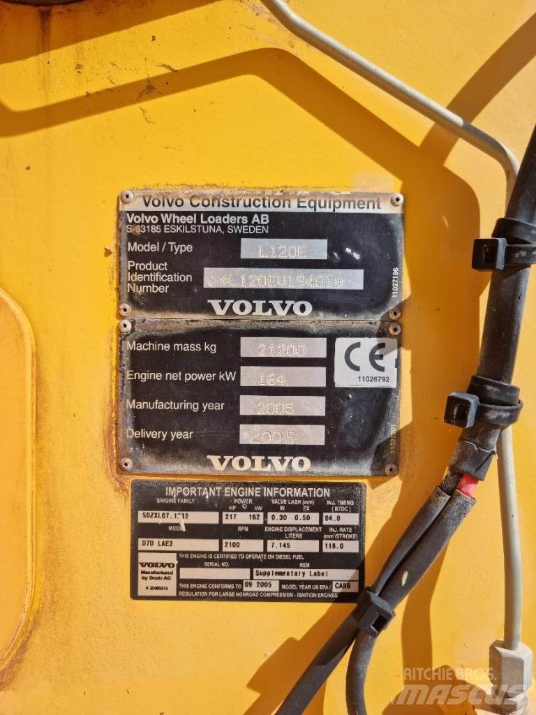 Volvo L 120 E Cargadoras sobre ruedas