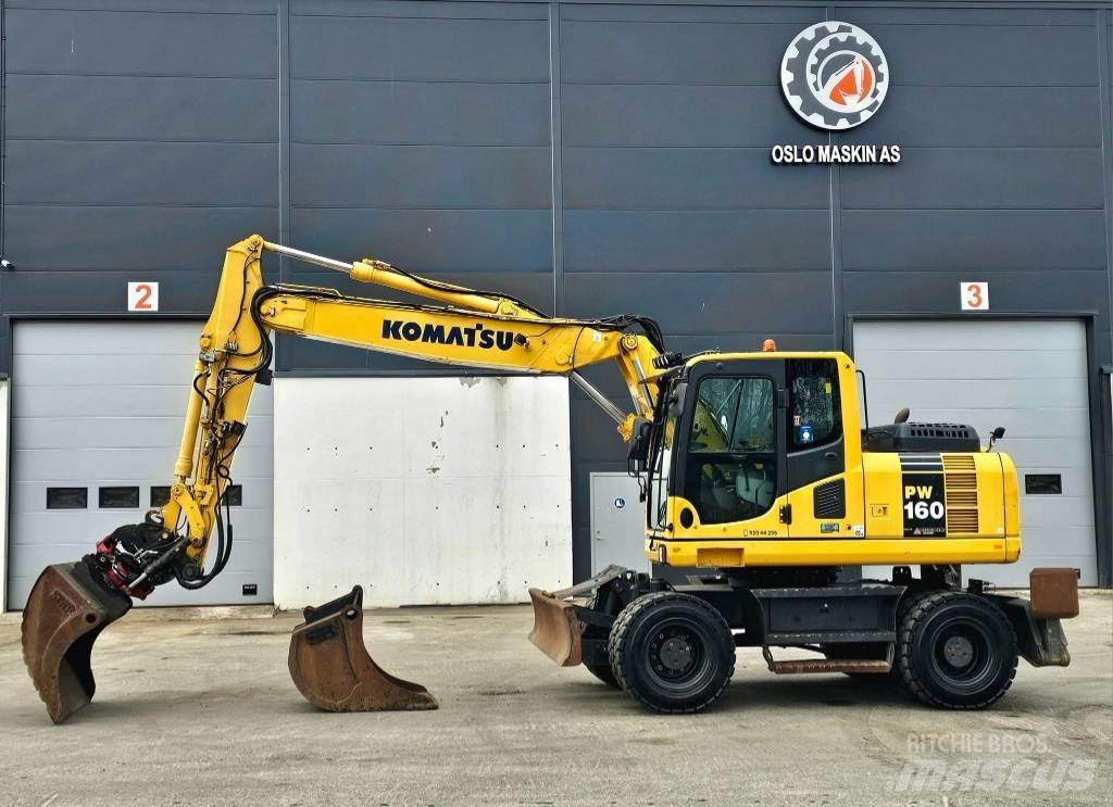 Komatsu pw 160 -8 Excavadoras de ruedas