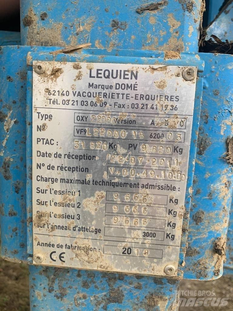 Domes OXY 22000 Cisternas o cubas esparcidoras de purín