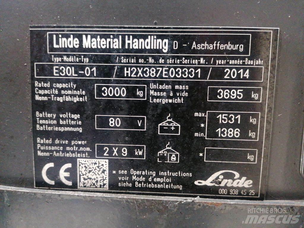 Linde E30L-01 Carretillas de horquilla eléctrica
