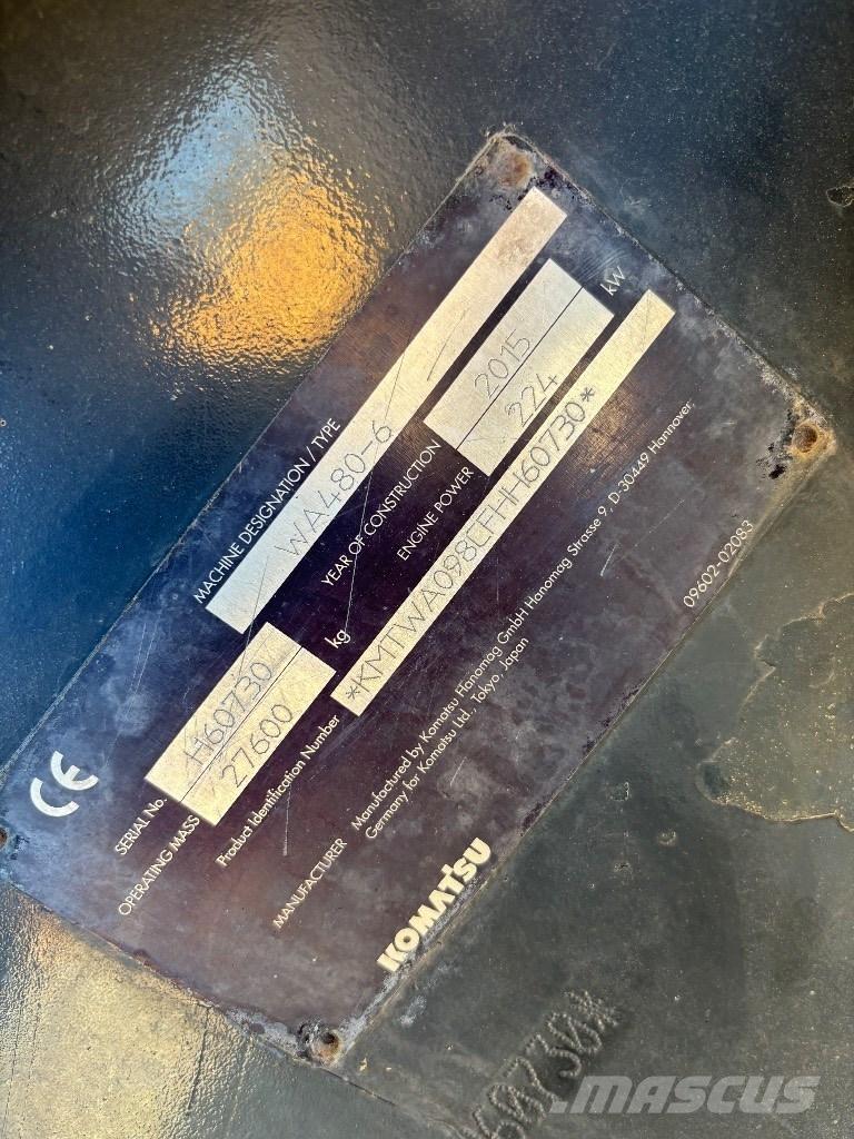 Komatsu WA 480-6 Cargadoras sobre ruedas