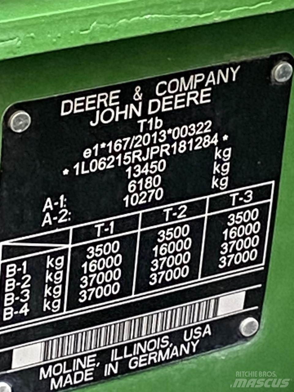 John Deere 6R 215 Tractores