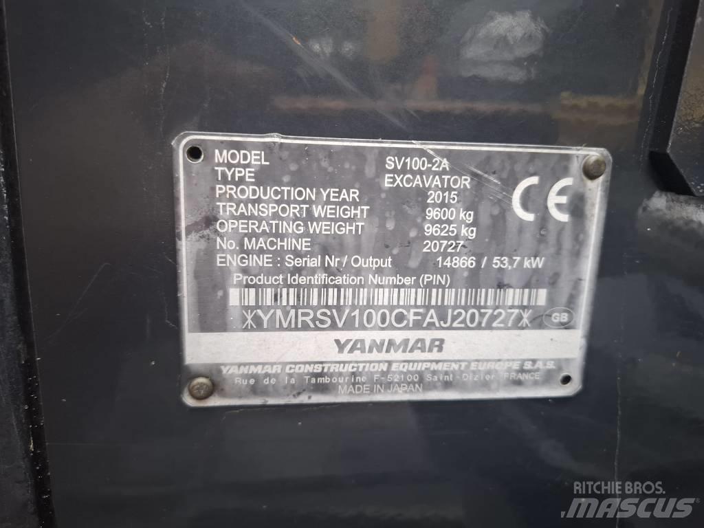 Yanmar SV 100-2A Excavadoras 7t - 12t