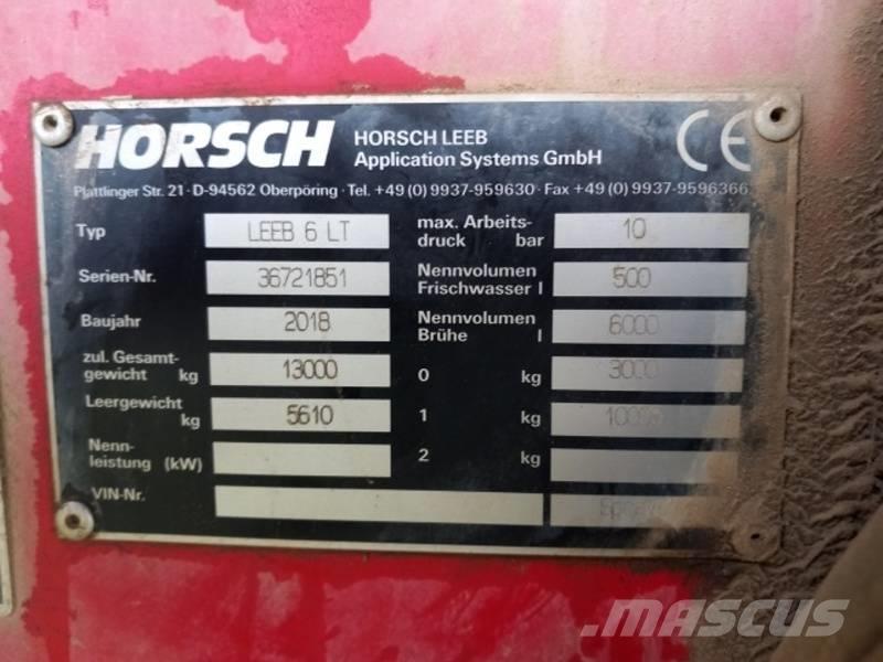 Horsch Leeb 6 LT Pulverizadores arrastrados