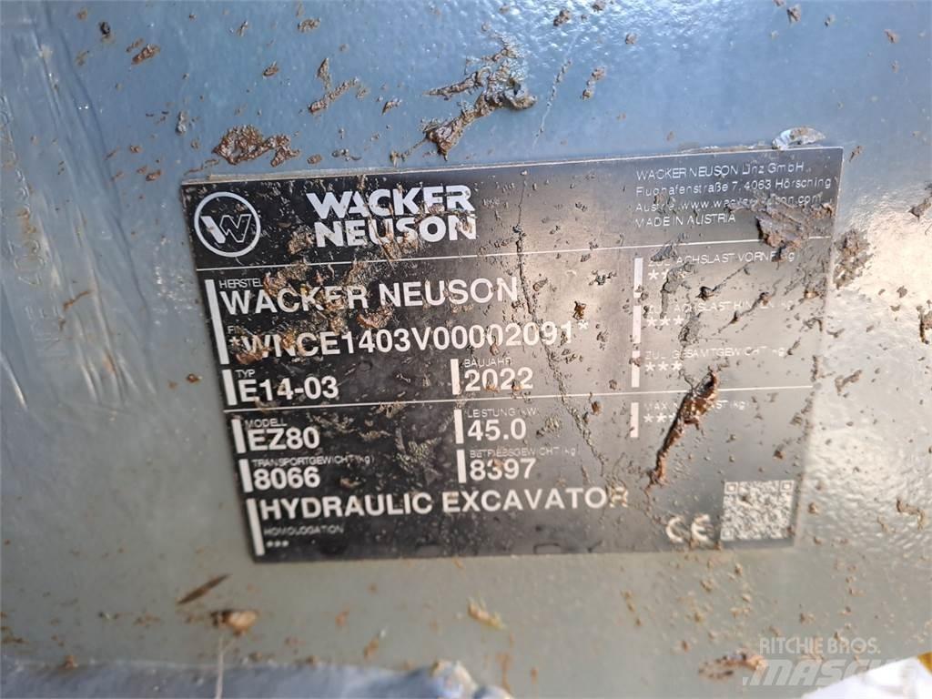 Wacker Neuson EZ80 Excavadoras de cadenas