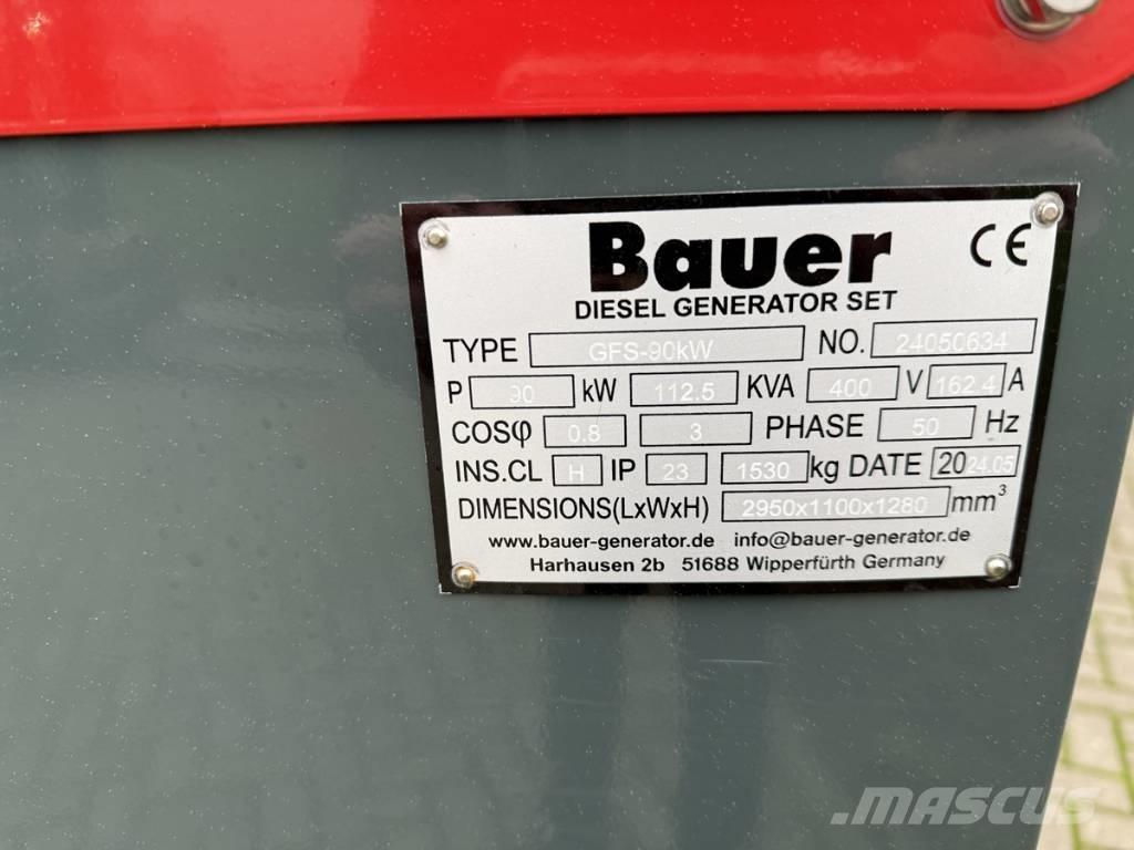 Bauer 124 KVA Generadores diesel