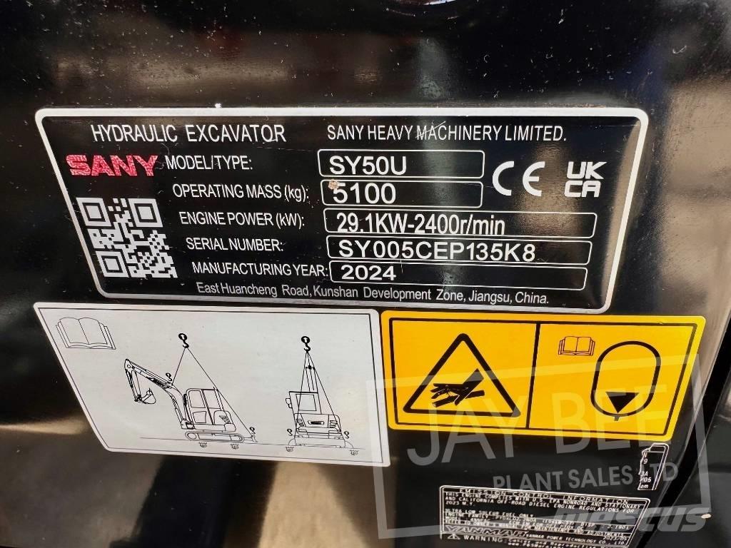 Sany SY 50 U Mini excavadoras < 7t