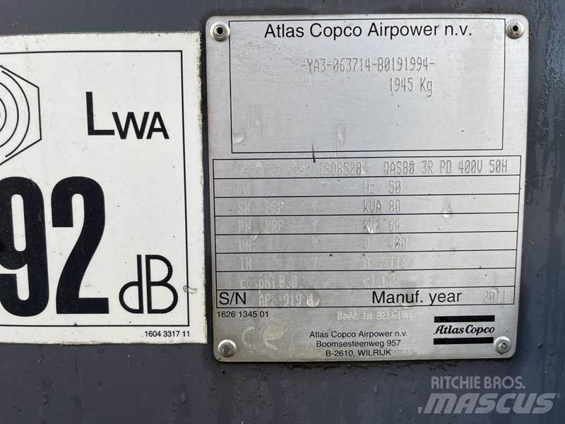Atlas Copco QAS 80 Generadores diesel