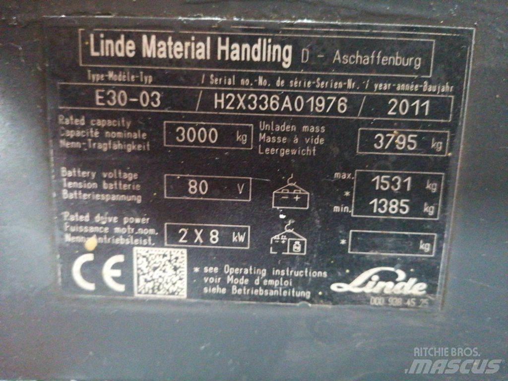 Linde E30-03 Carretillas de horquilla eléctrica