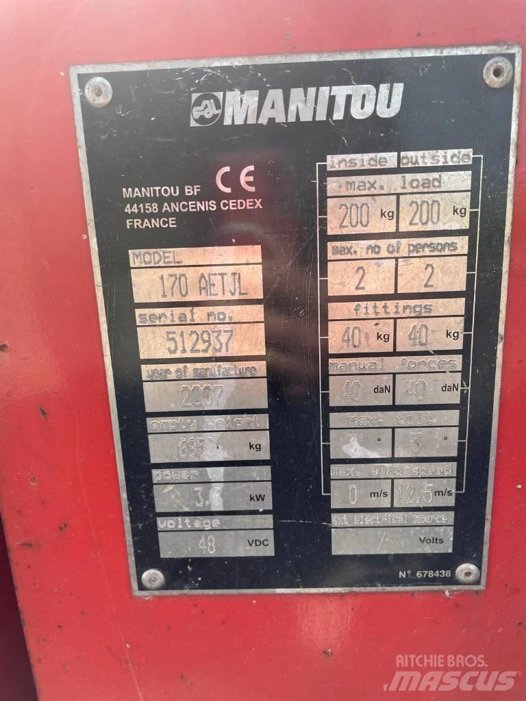 Manitou 170 AETJL Plataforma de trabajo articulada