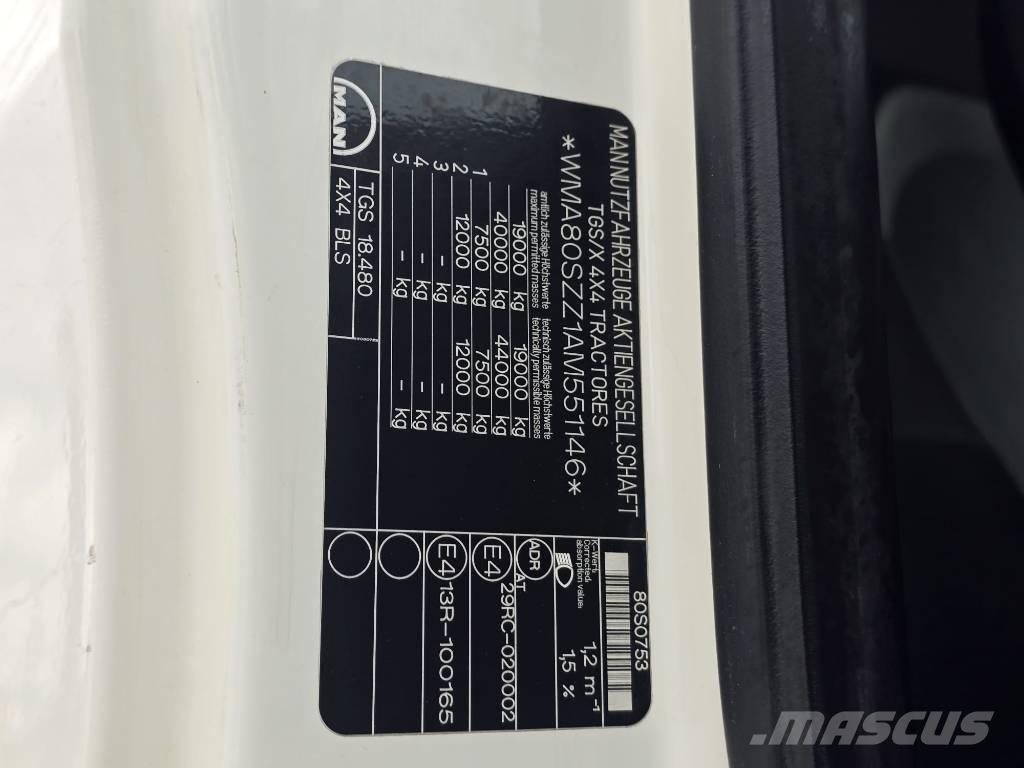 MAN 18.480 Cabezas tractoras