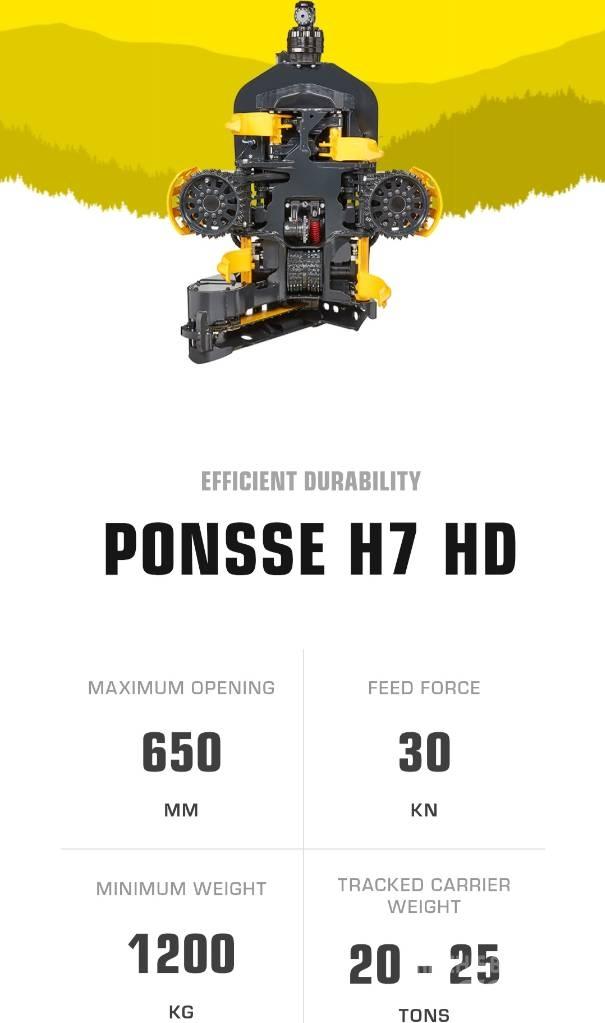 Ponsse H 7HD head Cabezales cortadores
