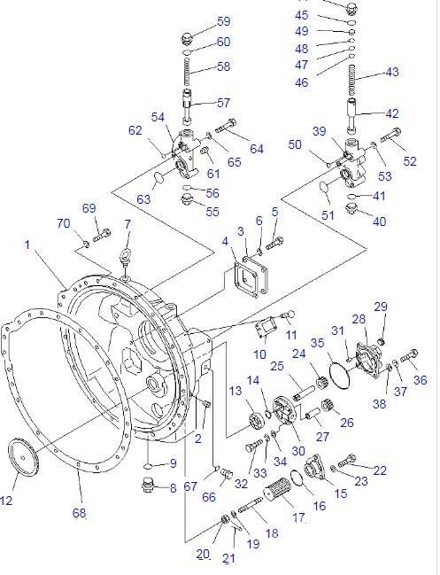 Komatsu D85A-21 Transmisión