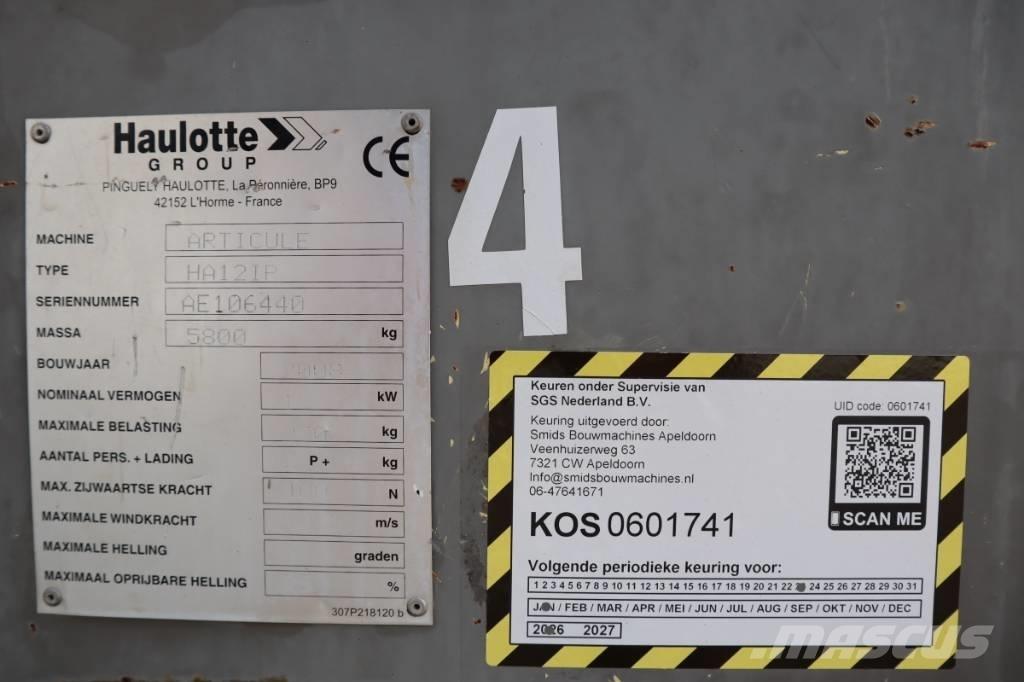 Haulotte HA12IP 2WD Plataforma de trabajo articulada