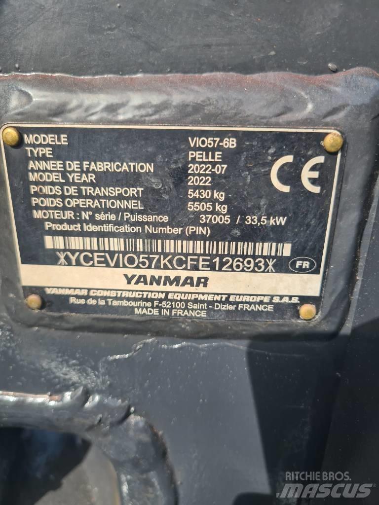 Yanmar Vio 57-6B Mini excavadoras < 7t