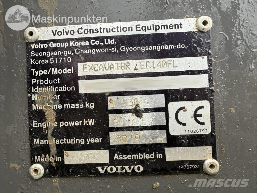 Volvo EC 140 EL Excavadoras de cadenas