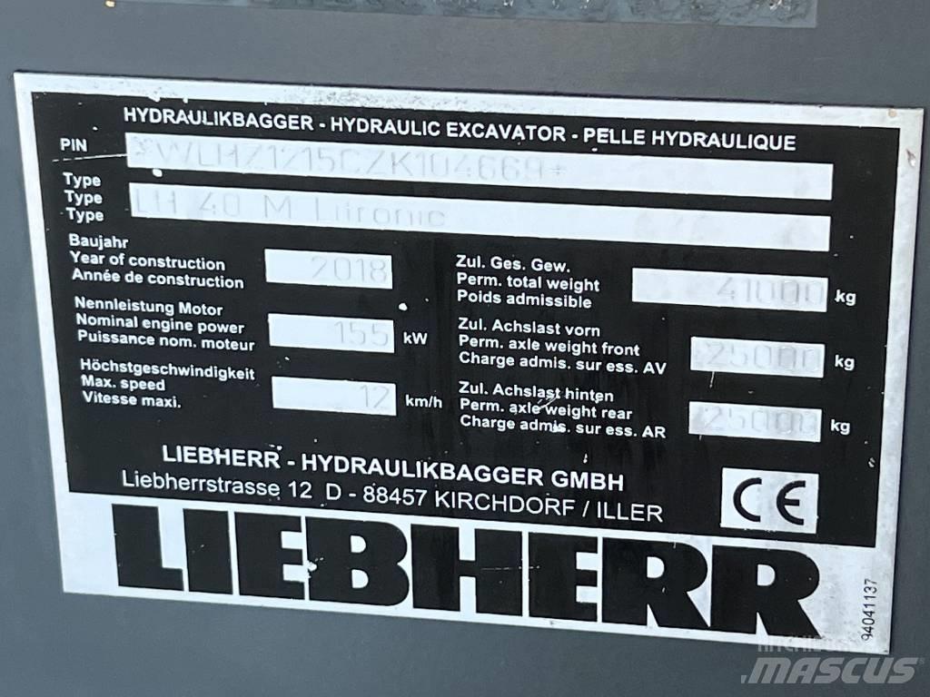 Liebherr LH 40 M ERC Almacenaje - Otros